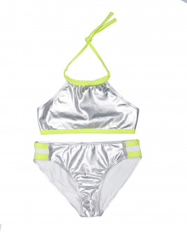 

Серебристый раздельный купальник, Серебряный, 11909GJC8003