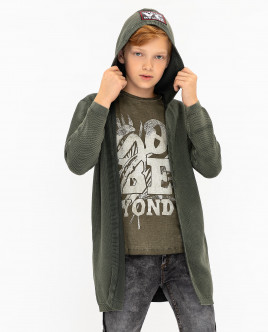 

Кардиган с капюшоном Gulliver, Хаки, 12010BJC3501