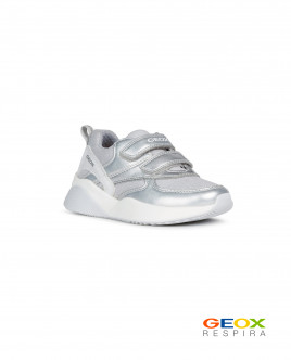 

Серебристые кроссовки Geox для девочки, Серебряный, J029TC0ASAJC1007